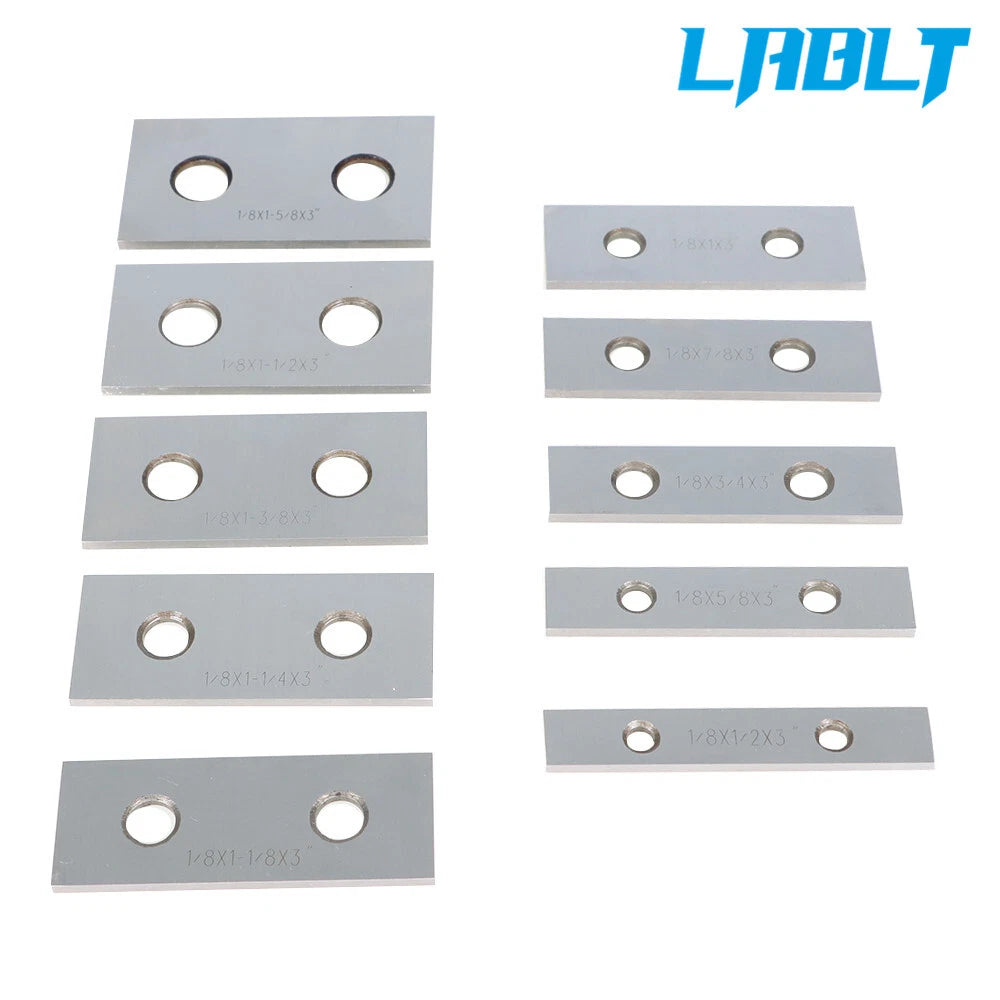 Set of 10 Precision Parallel Steel Blocks for Various Applications