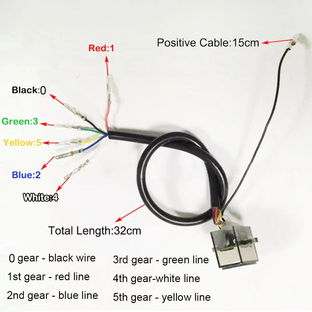 Universal Blue LED Gear Indicator Light for Motorcycle
