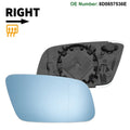 Heated Right Side Mirror Glass Replacement for Audi A3 (2000–2003)