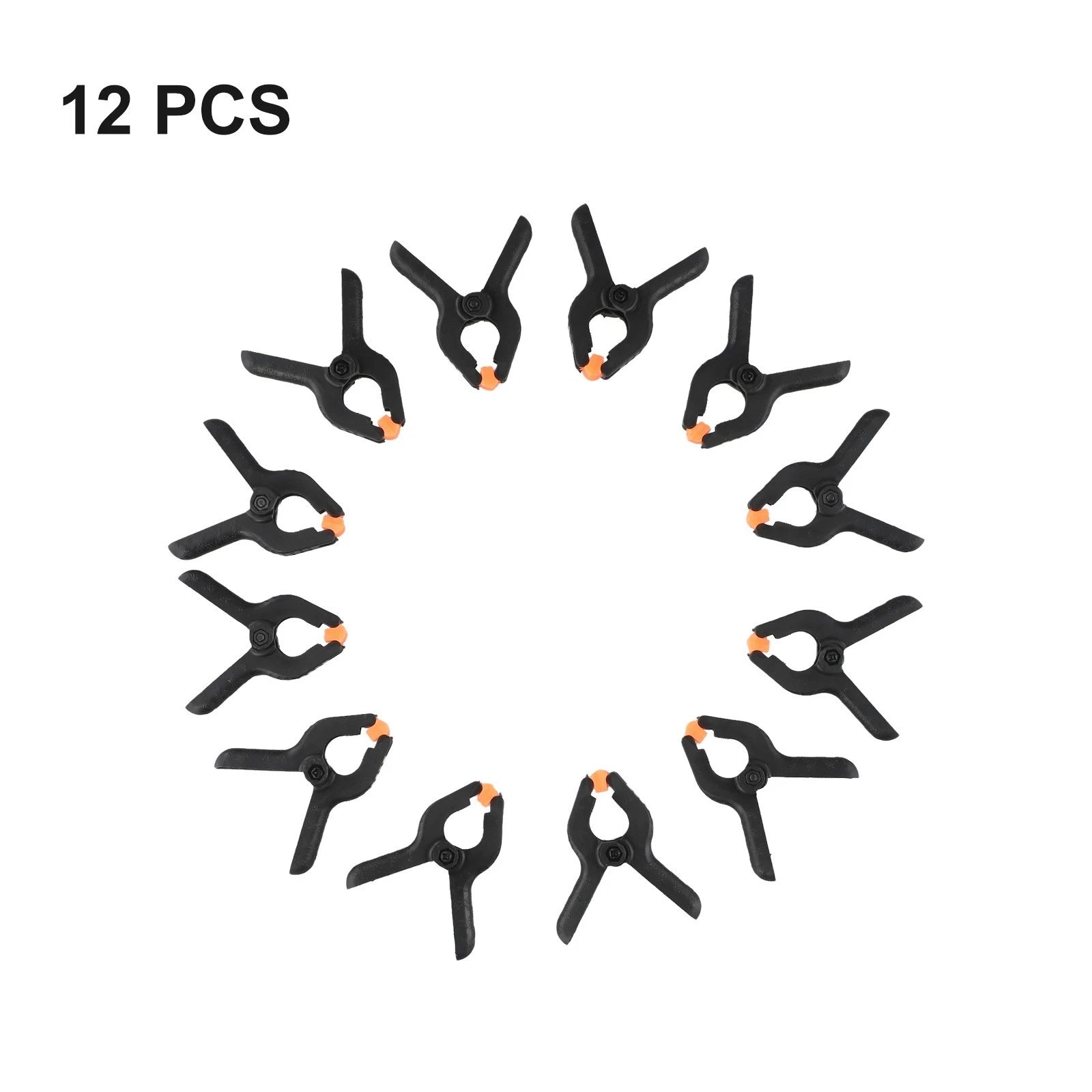 12pcs 2 Inch Mixed Color Spring Clips for Woodworking Tools