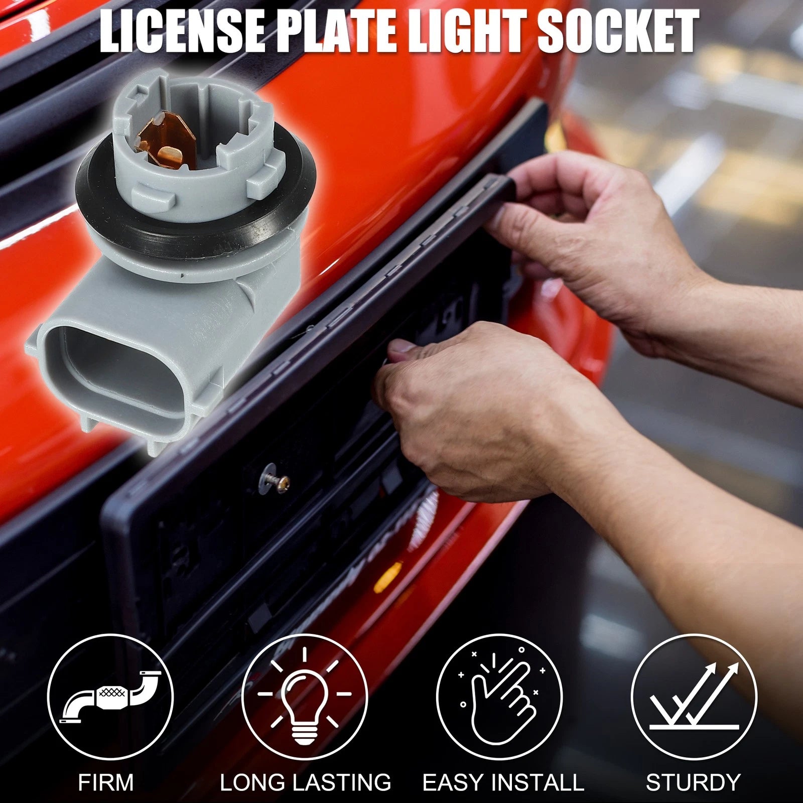 License Plate Light Socket for Toyota Tacoma (1995–2004) 2 Pin