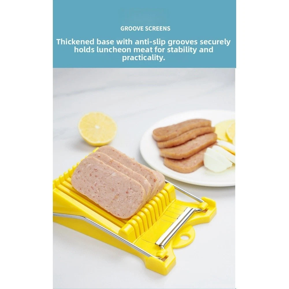 2X Stainless Steel Wire Ham Sausage Egg Fruit Slicer Foldable Design