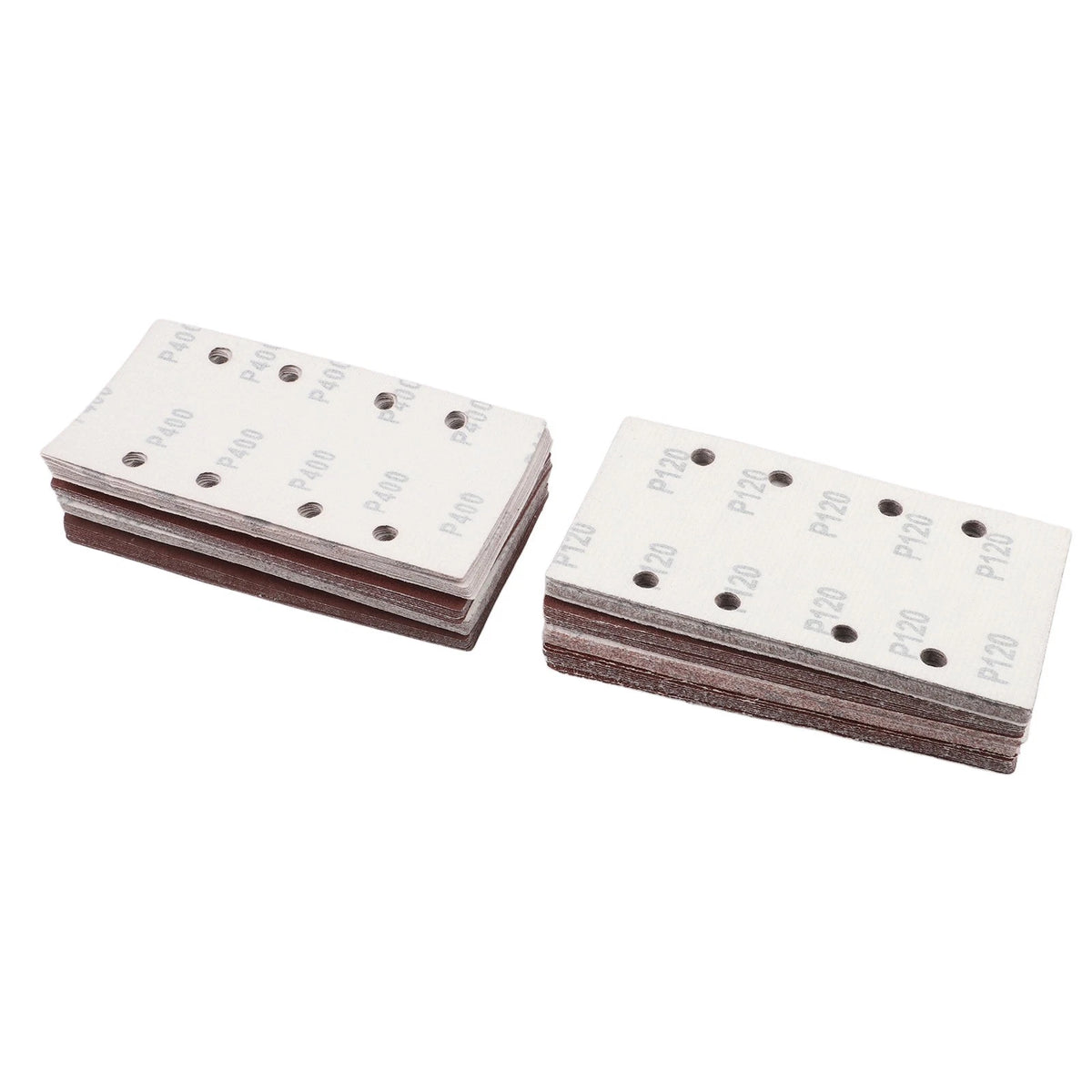 Multi Grit 80 Sand Sheets for Mouse Sander 93x185mm with 8 Holes
