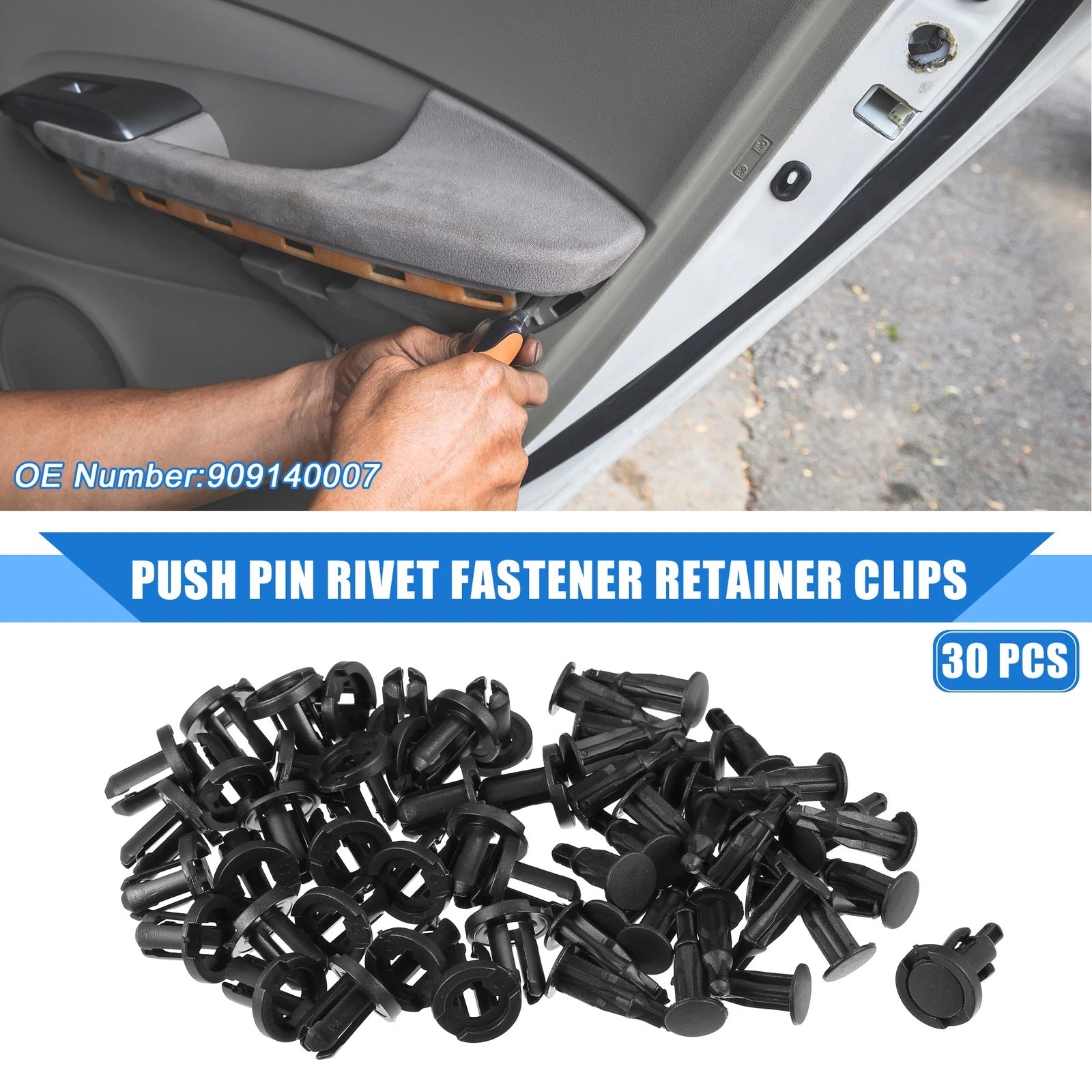 Push Pin Rivet Fastener Retainer Clips for Subaru Ascent (2019–2021)