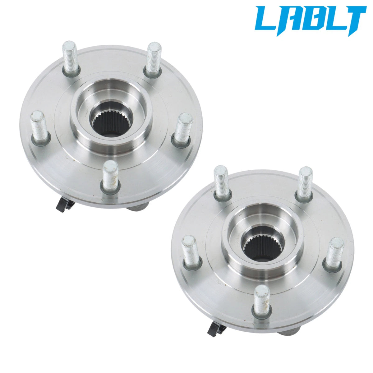 Pair Front Wheel Bearing Hub Assembly 5 Lugs w/ABS for Jeep Wrangler (2007–2010)