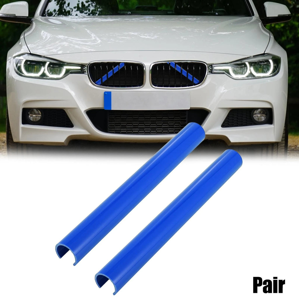 ABS Front Grille Trim Strips Cover Decor Blue for BMW 5 6 7 (2004–2018)