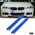 ABS Front Grille Trim Strips Cover Decor Blue for BMW 5 6 7 (2004–2018)