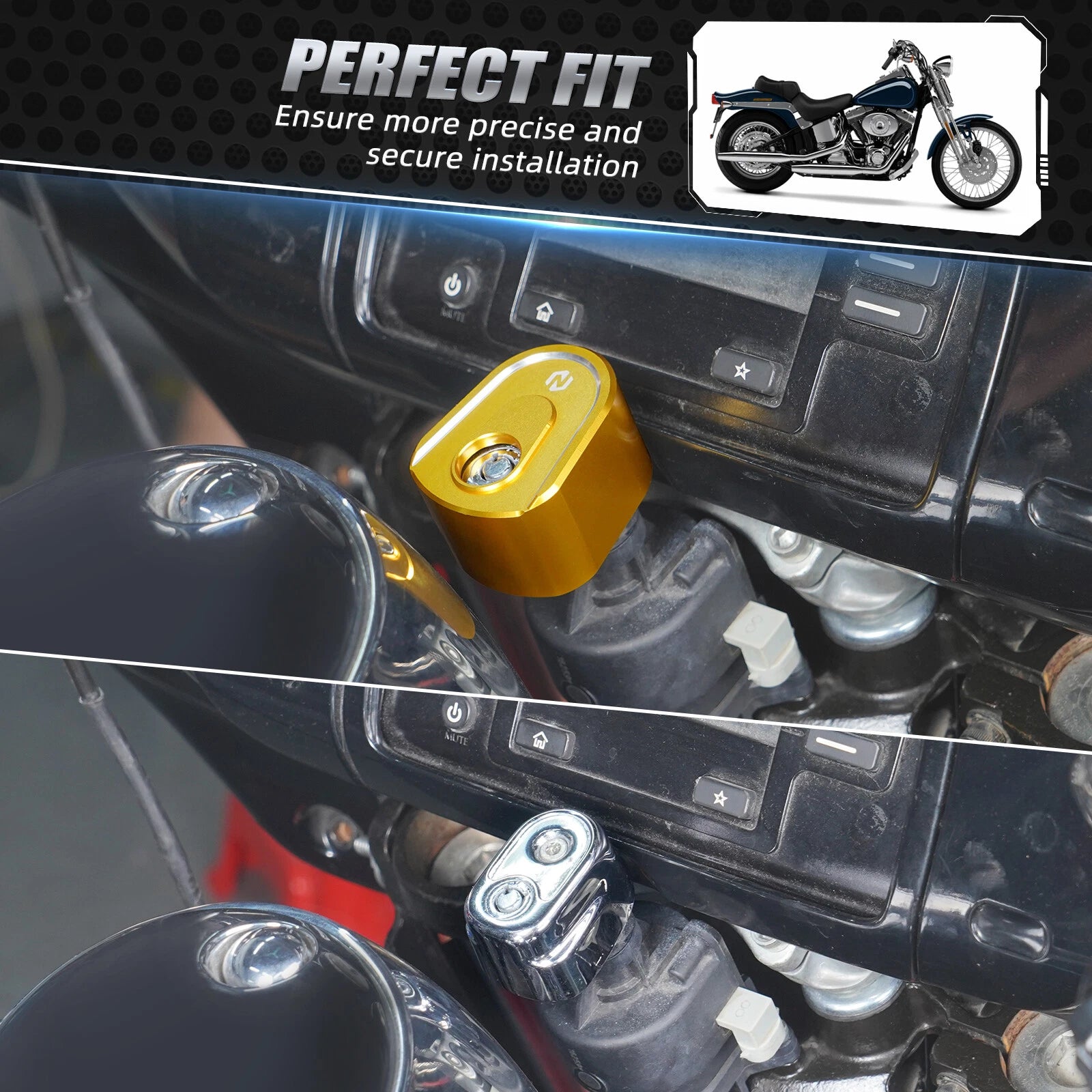 Ignition Switch Cover for Harley Touring Models (Street Glide, Road Glide)