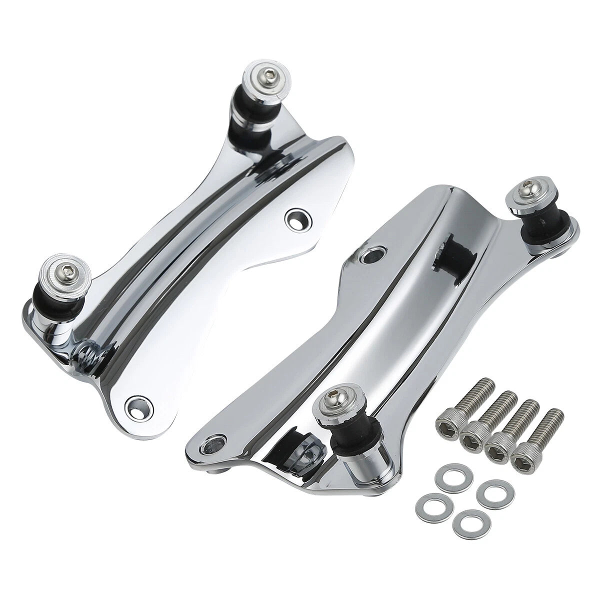 4 Point Docking Hardware Kit & Covers for Harley Electra Glide (2014–Up)