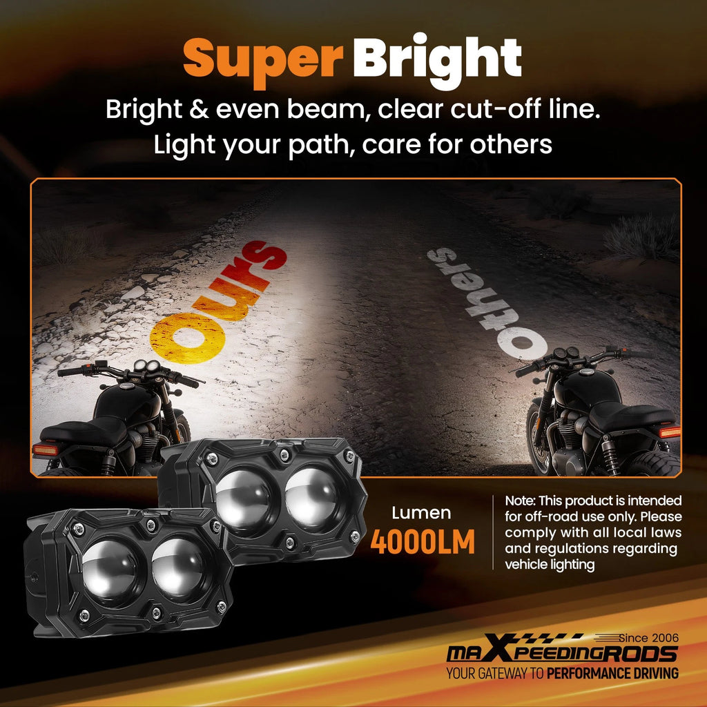 20W LED Auxiliary Spot Light for Motorcycle (2000LM, 9-60V)