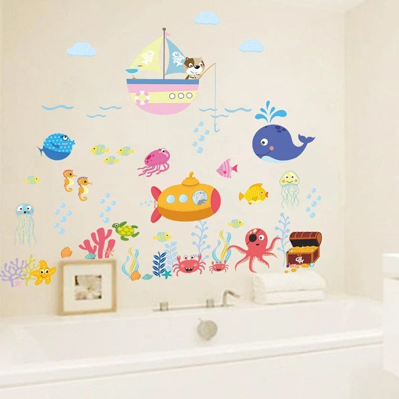 Wall Sticker for Bathroom Bedroom Decor (No Part Numbers)