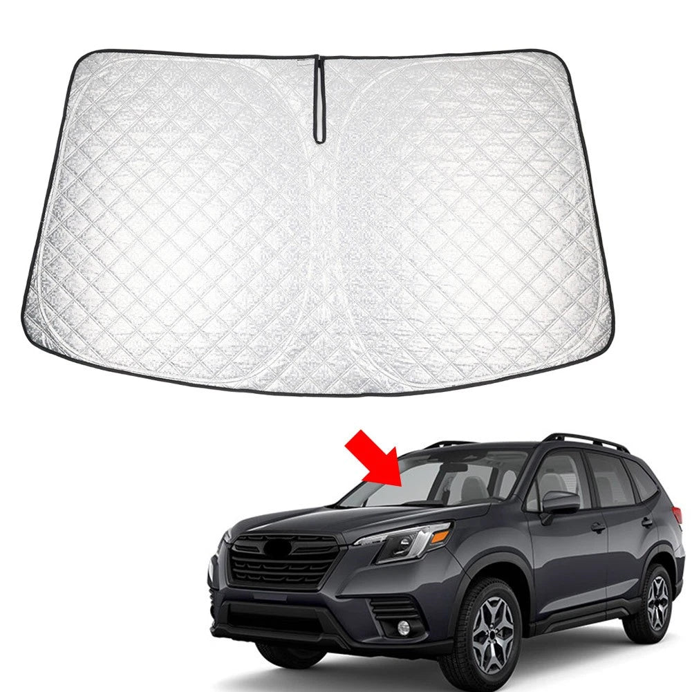 Car Foldable Windshield Sun Shade Visor Protector For Subaru Forester 2019-2024