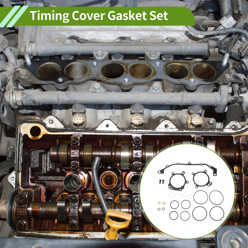 Timing Cover Gasket Set for BMW 325i Base 2.5L (2001–2005) 1 Set Engine