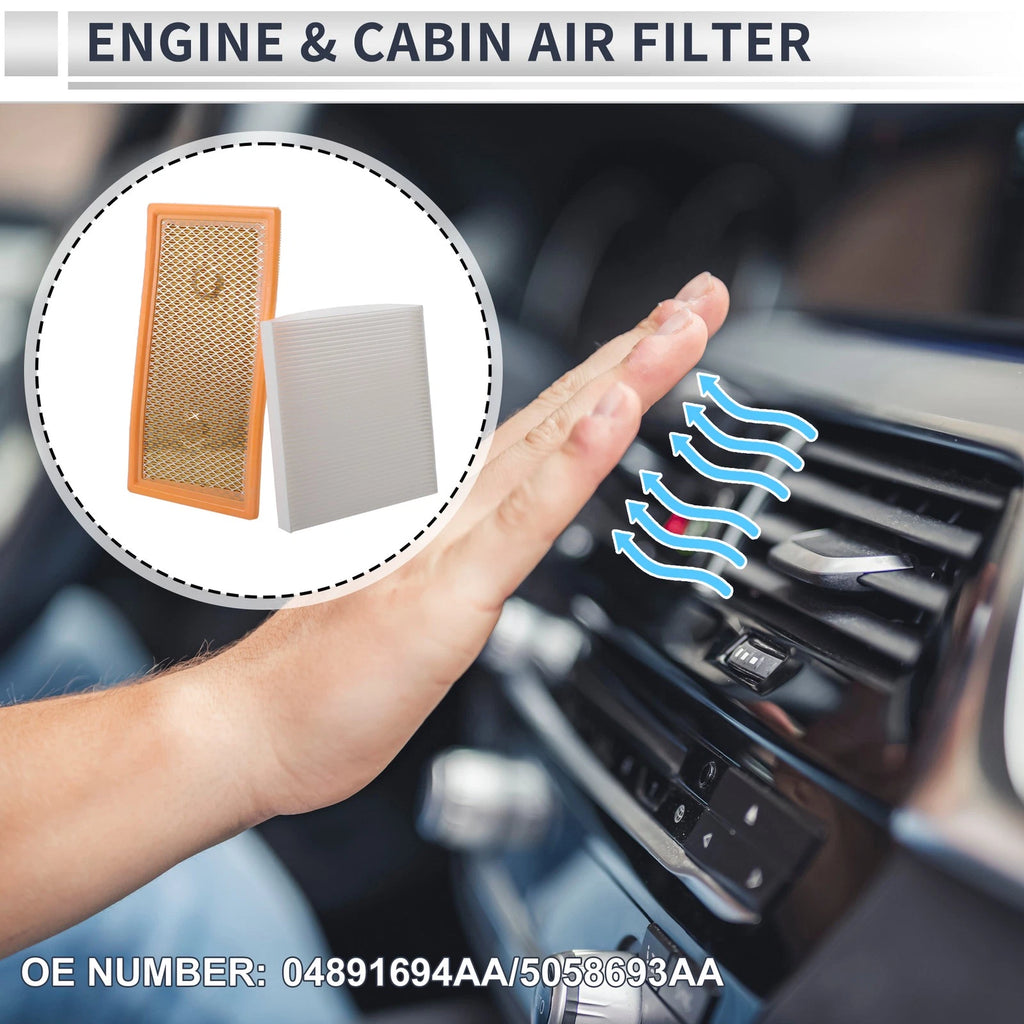 Engine Cabin Air Filter Combo Replacement for Dodge Caliber (2007–2009)