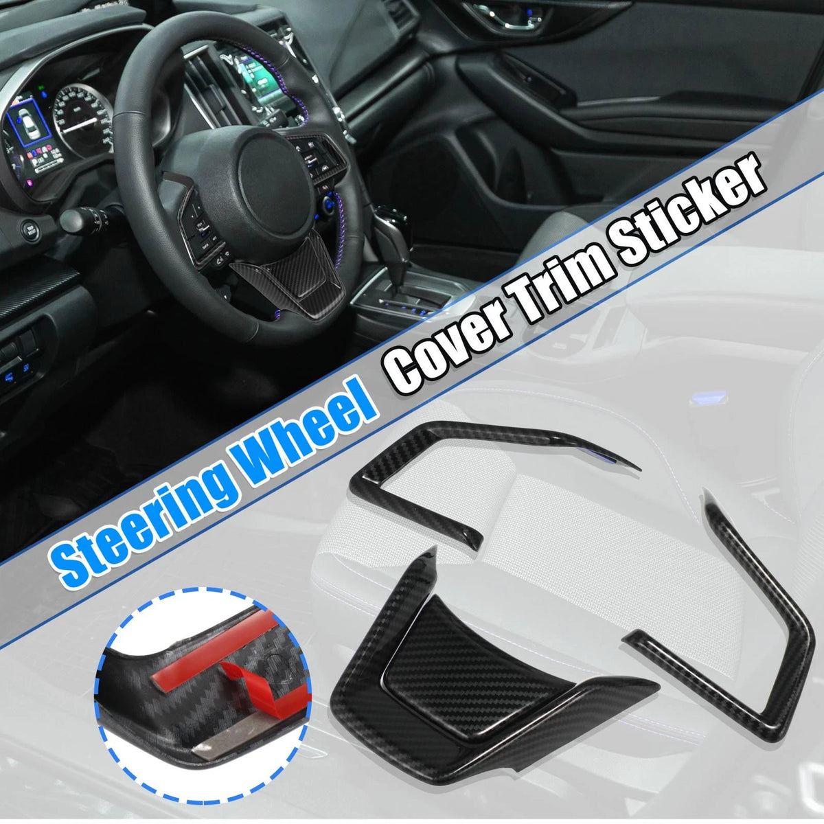 Inner Steering Wheel Cover Trim Set for Subaru Forester Ascent (2019–2021)