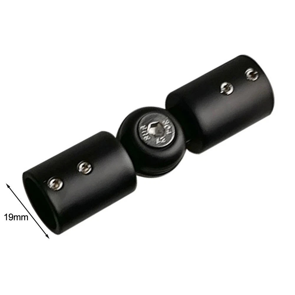 Corner Connector for Bay Window Curtain Rods (Adjustable Angles)