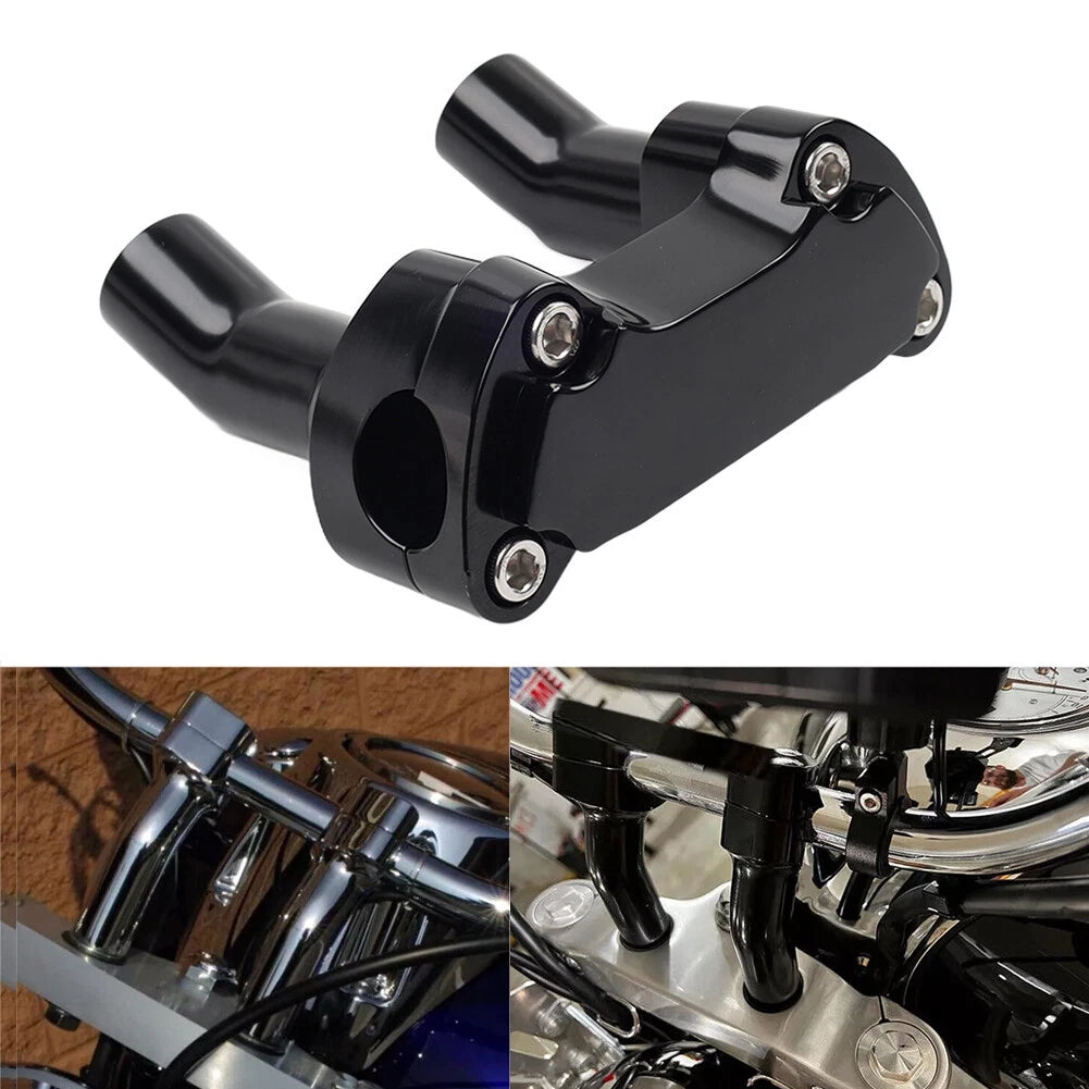3.5" Handlebar Riser Top Clamp Kit for Harley Sportster XL Softail Dyna (2000–2023)