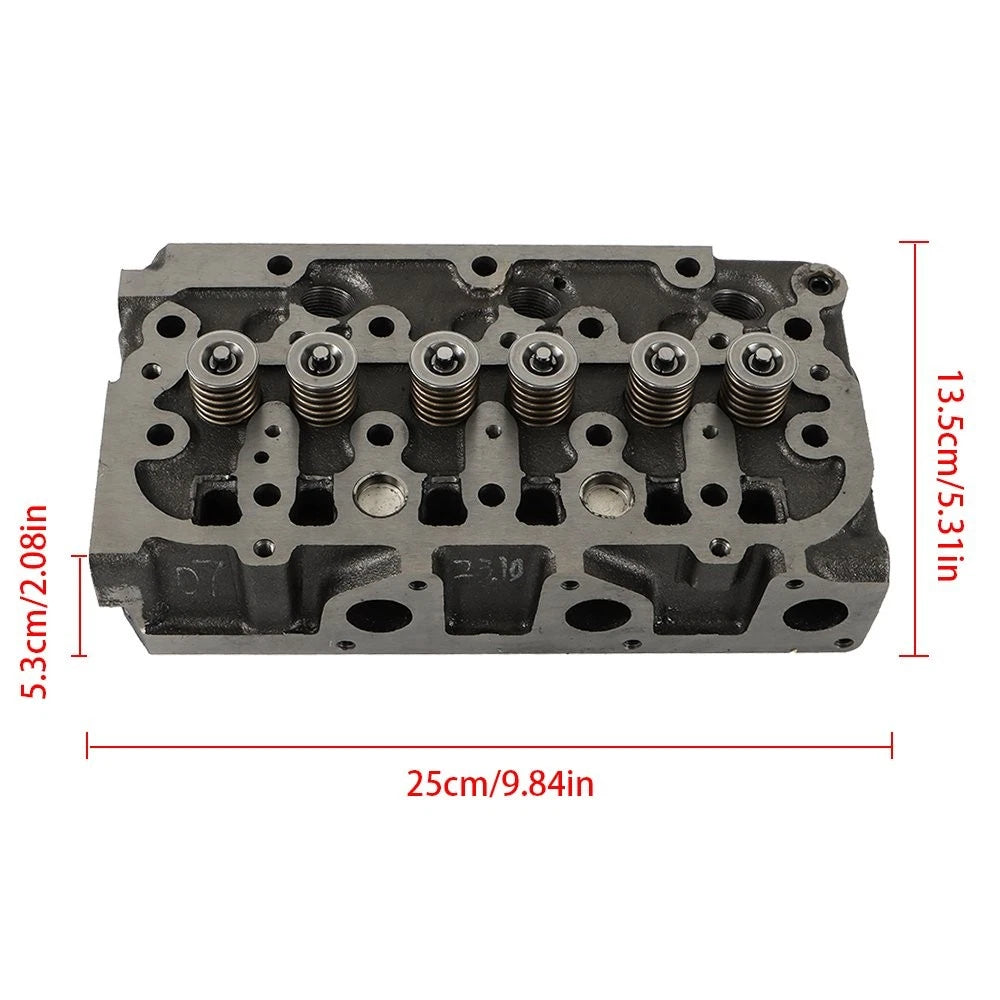 Full Cylinder Head Assembly + Gasket Kit for Kubota D782