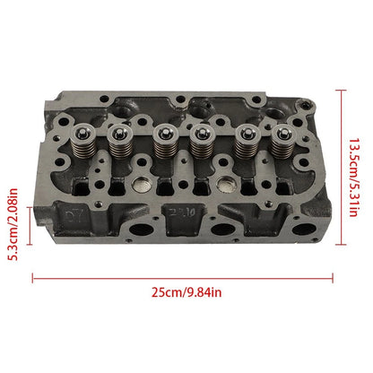 Full Cylinder Head Assembly + Gasket Kit for Kubota D782