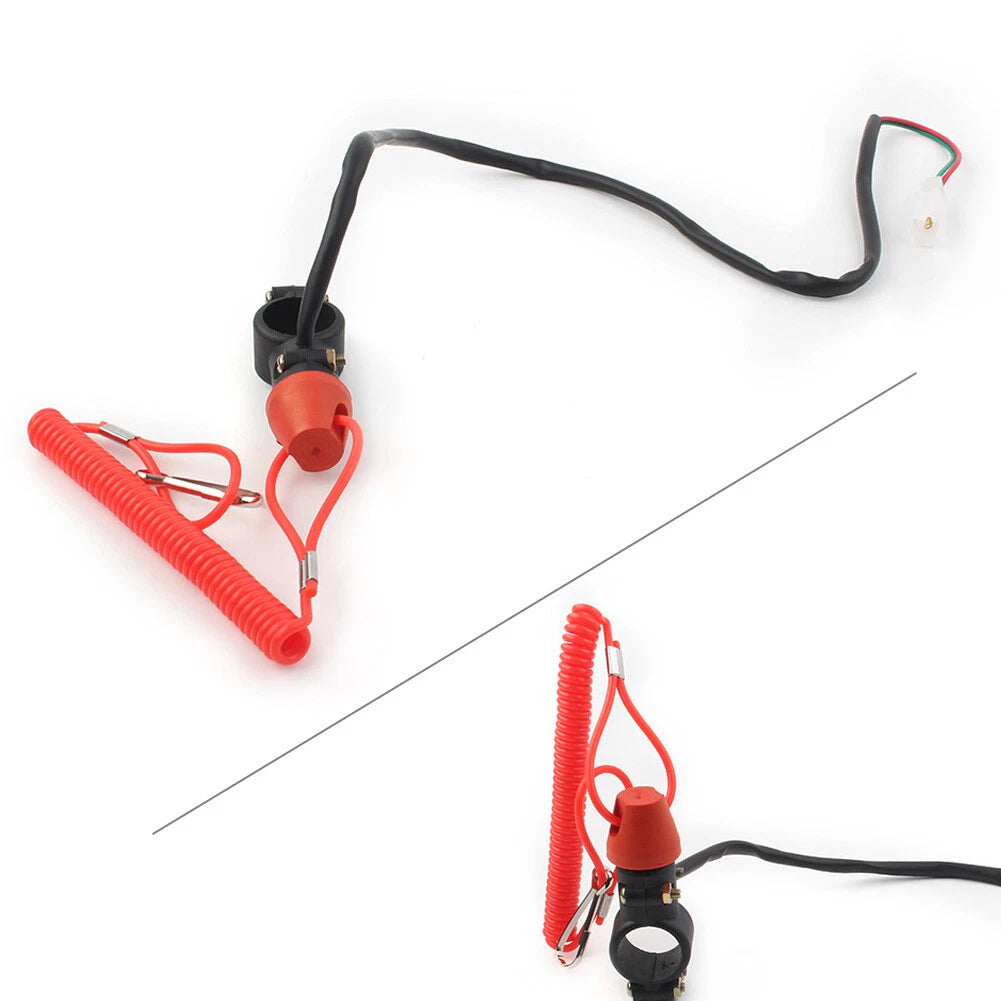 Engine Kill Switch Safety Tether Lanyard for Motorcycle ATV (Pit Dirt Quad)