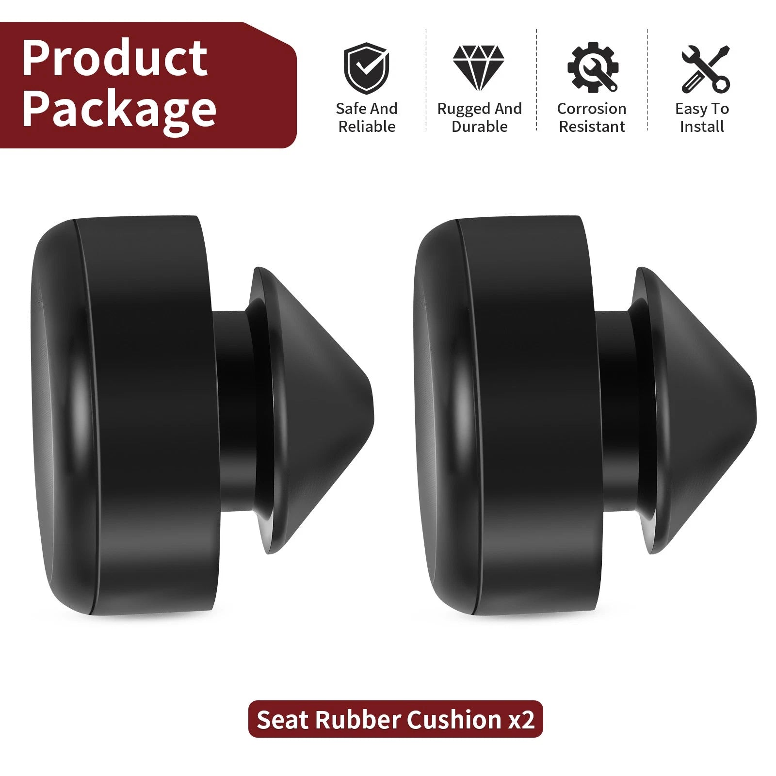 2X Seat Rubber Cushion for Honda ST1300A/P/PA CRF230L CBR929RR CBR900RR CBR954RR
