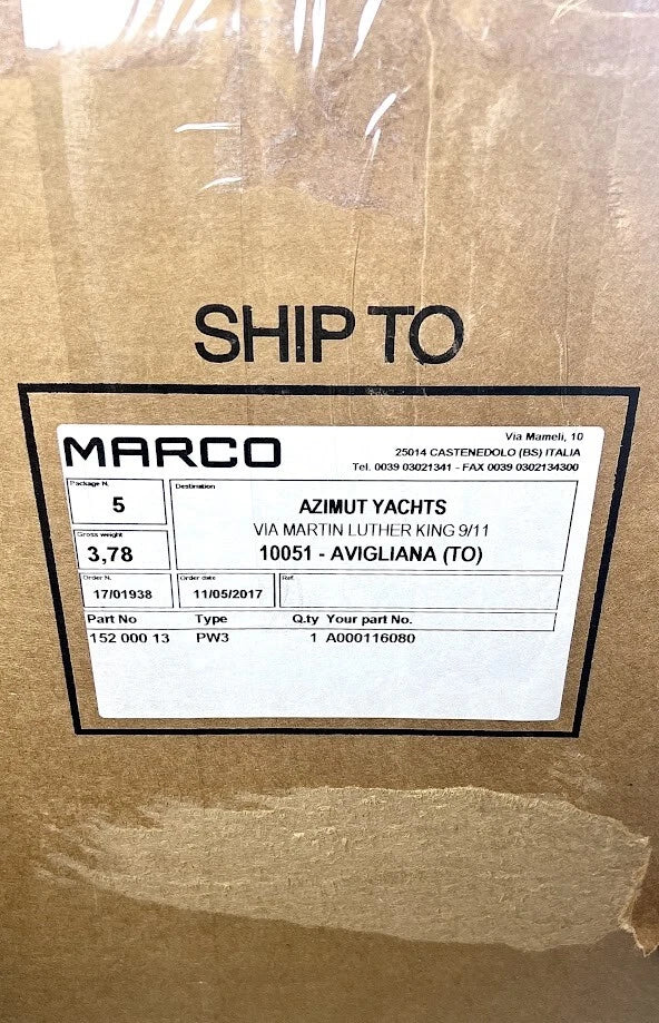 Pneumatic Whistle for Marco 152 000 13 / PW3 (24V)