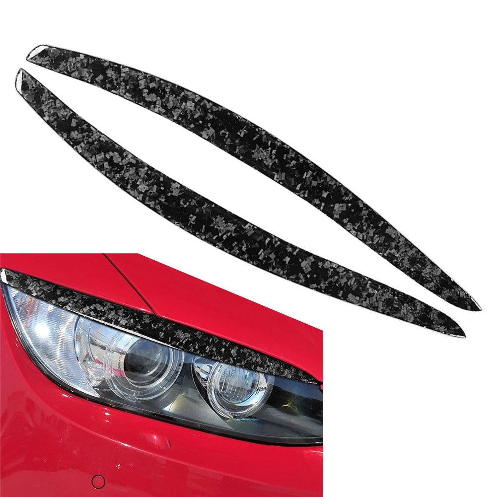 2X Front Headlight Eyebrow Eyelid Cover Trim for BMW 3 Series E92 E93 (2006–2012)