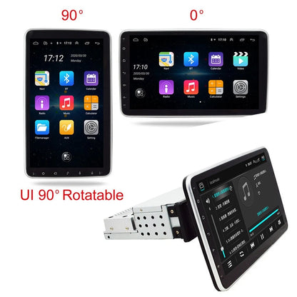 1 DIN 10.1" Touch Screen Android 9.0 Car Stereo for Universal Fit (2010–2023)