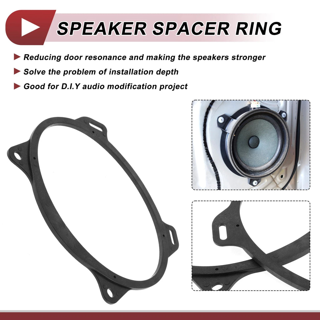 2X Speaker Spacer Ring Adaptor for Toyota Corolla (2009–2013) 6"x9"
