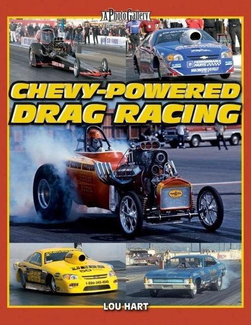 2-Book Set: Drag Racing & Chevy Legends Photo Collection (1970s)