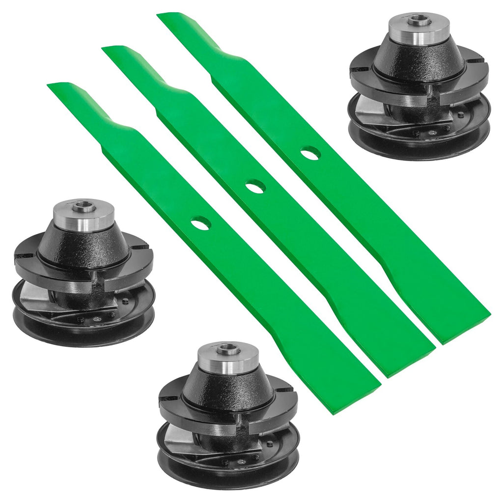 Deck Spindle and Blade for John Deere 314 316 317 318 322 330 (1990–2012)