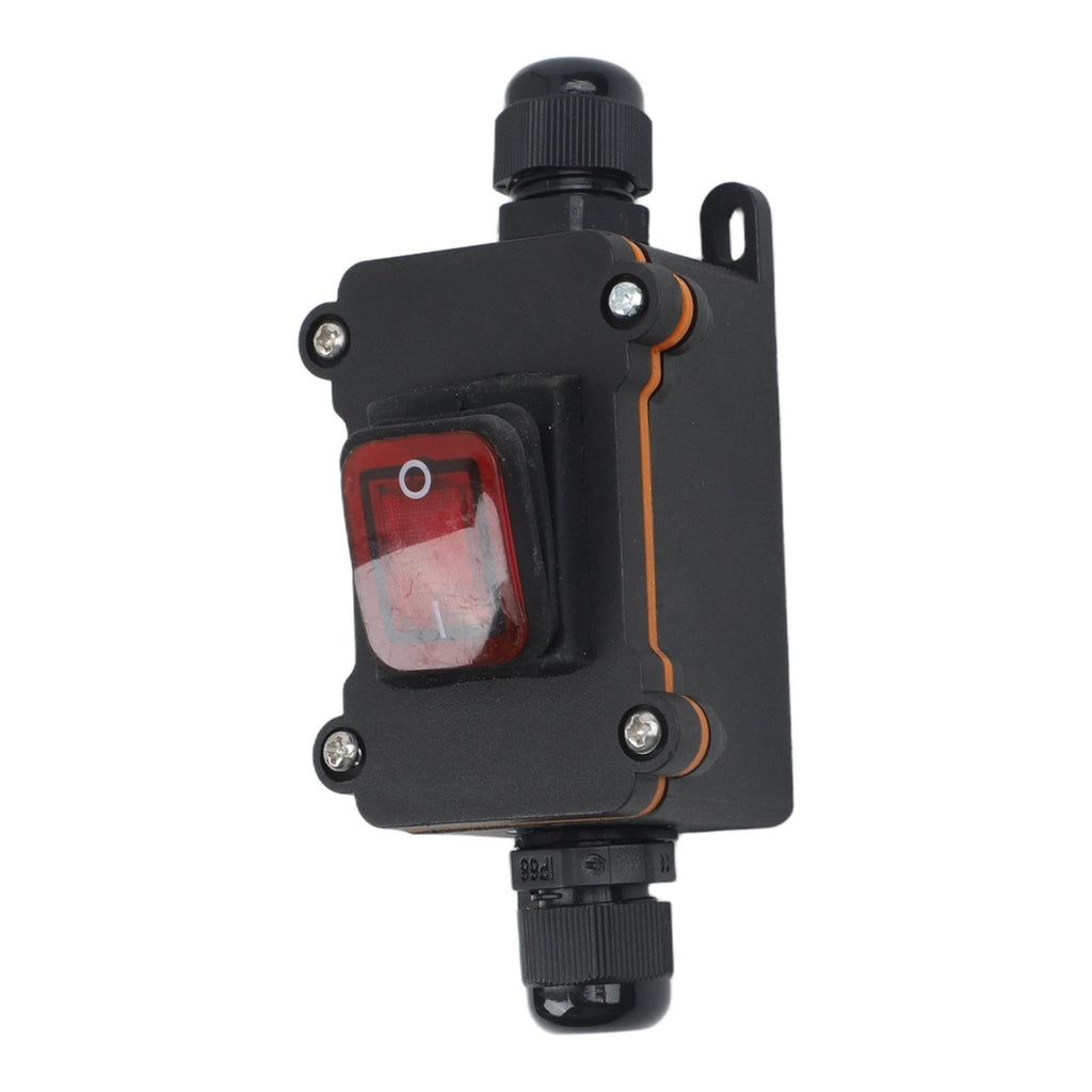 Inline Cord Switch 30A for Universal Use (IP65 Waterproof, Red Light)