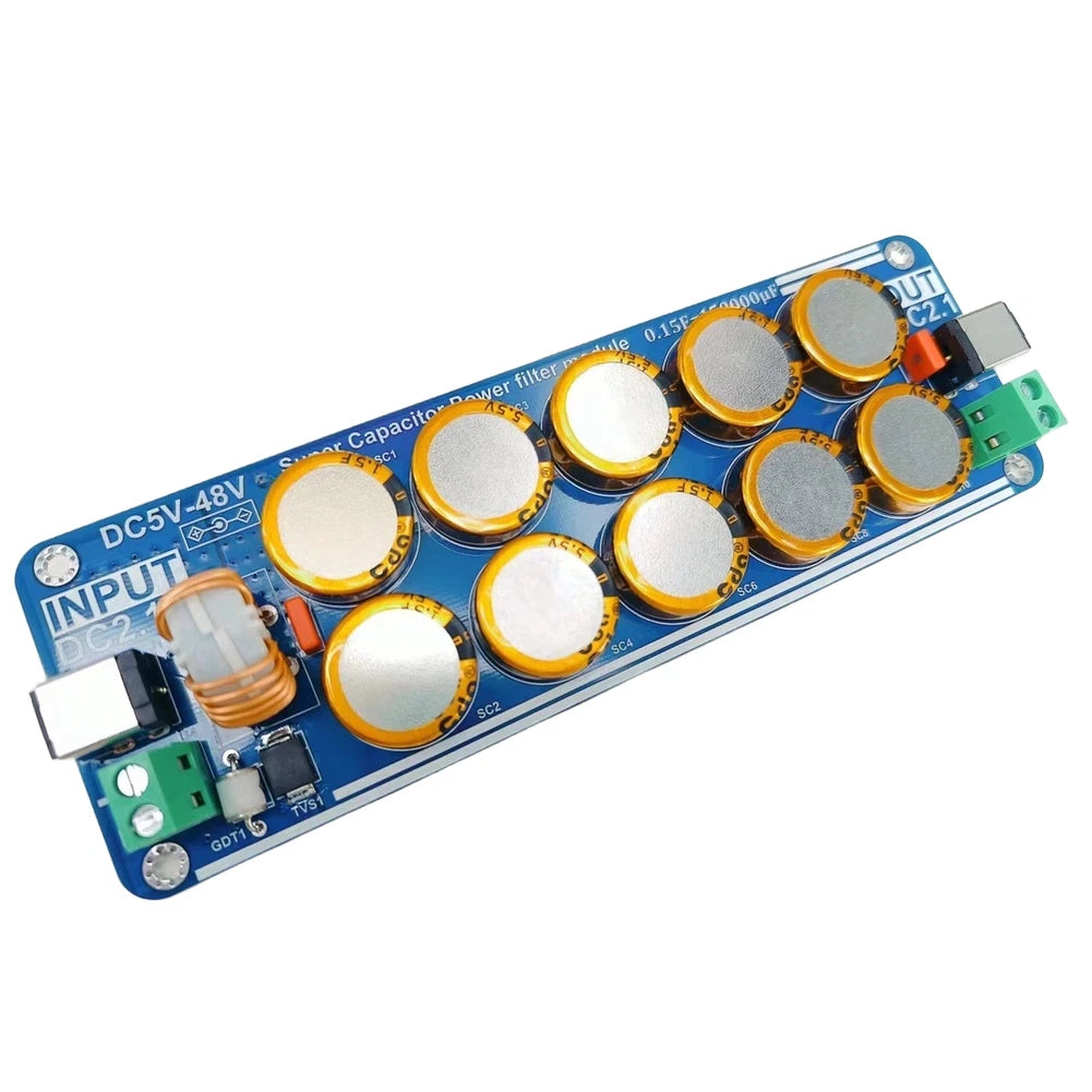 5V 48V Super Capacitor Filter Module 150000uF with Surge Protection
