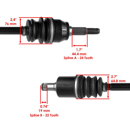 Front Left CV Joint Axle for John Deere XUV550 XUV550 S4 (2017–2021)