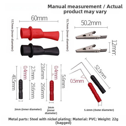 Multimeter Test Leads for Automotive Troubleshooting (0.4mm Probe Diameter)