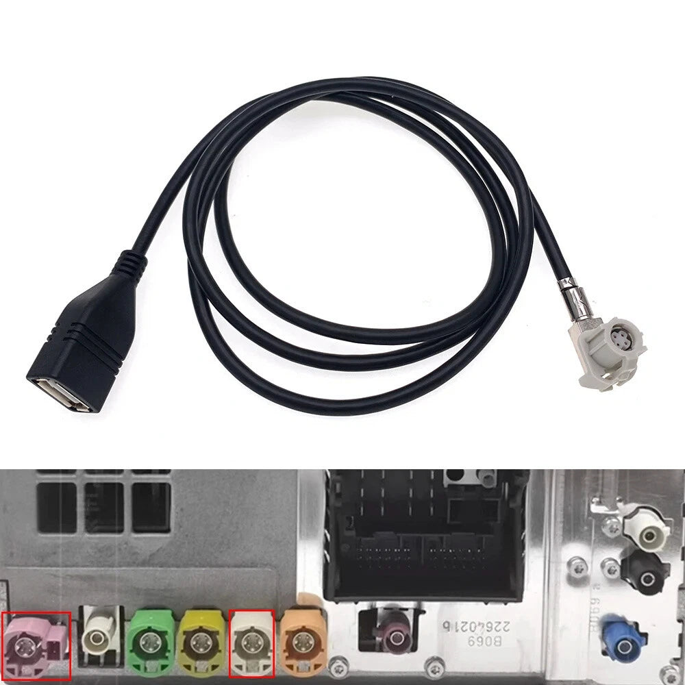 USB Video Cable Connector Wire Harness for BMW 5 Series (CIC, NBT, EVO)