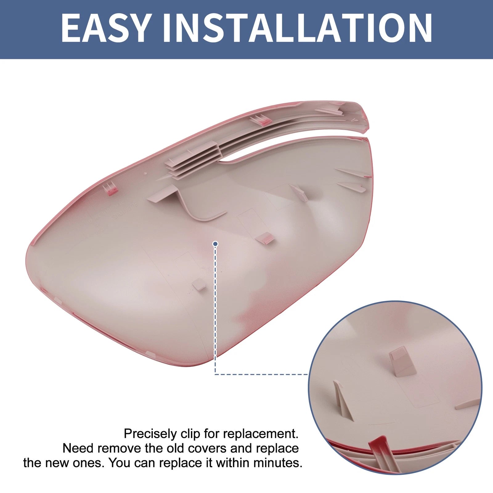 Left Passenger Side Rearview Mirror Cover Cap Red for Honda CR-V (2012–2016)