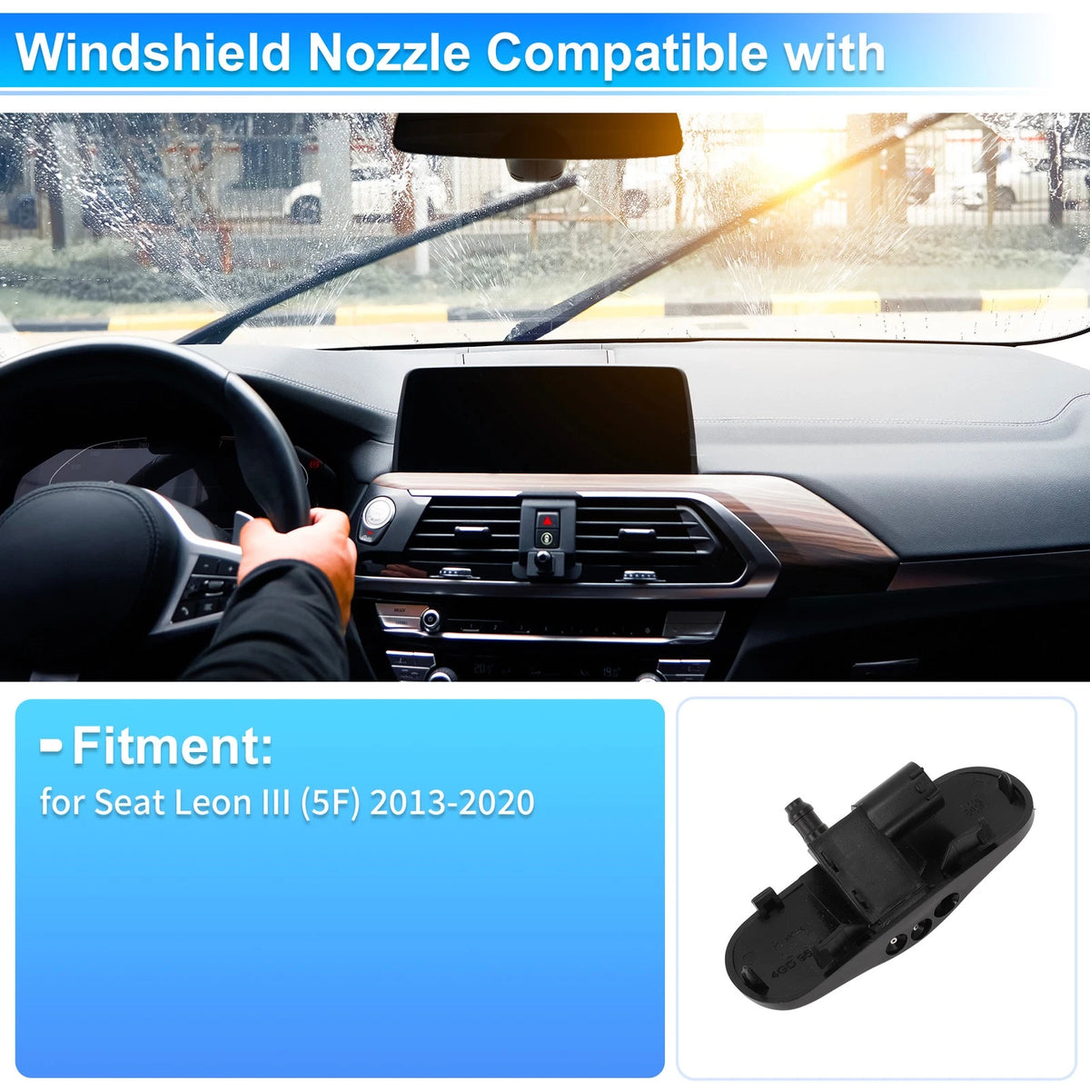 Windshield Washer Nozzle for Seat Leon III (2013–2020) 5F0955986A