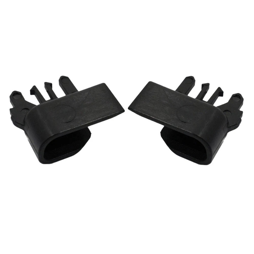 Black Roller Blind Luggage Cover Clip Pair for Audi A4 A6
