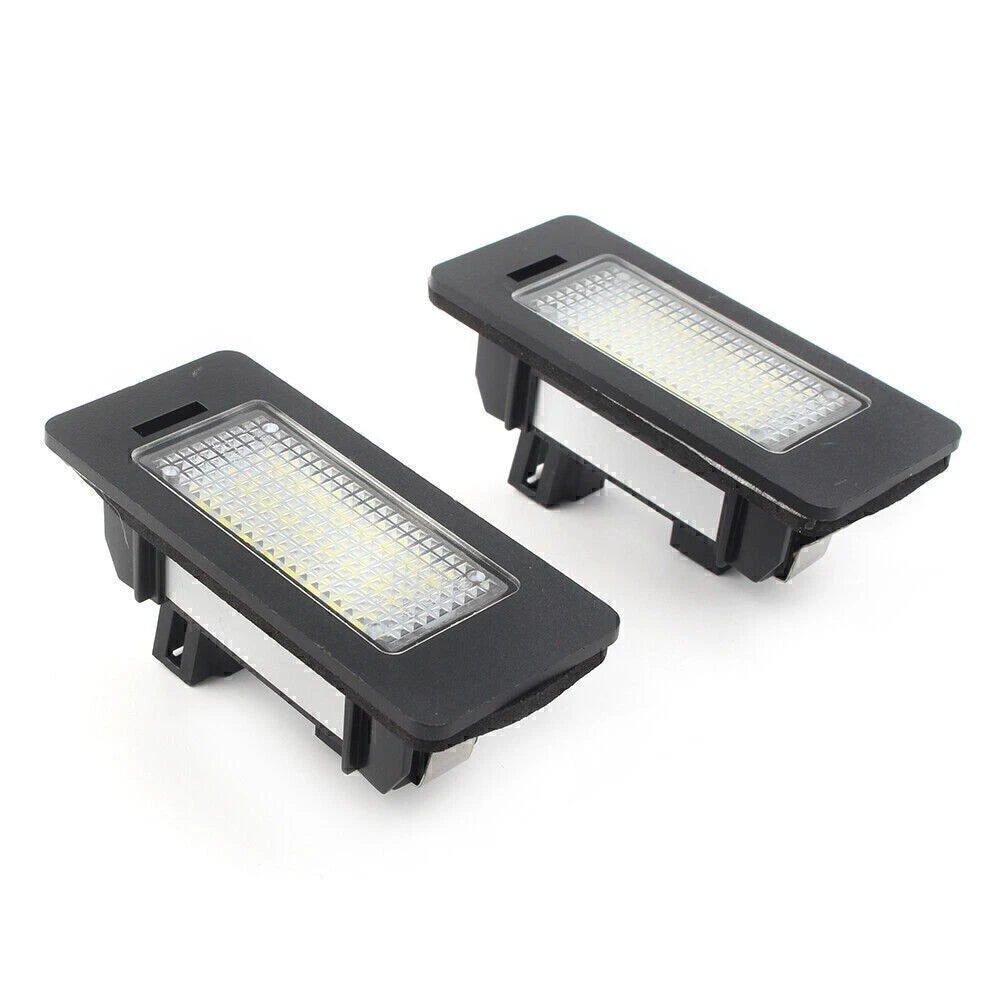 2X LED License Plate Lamps Decoder for Porsche Cayenne Touareg (2018)