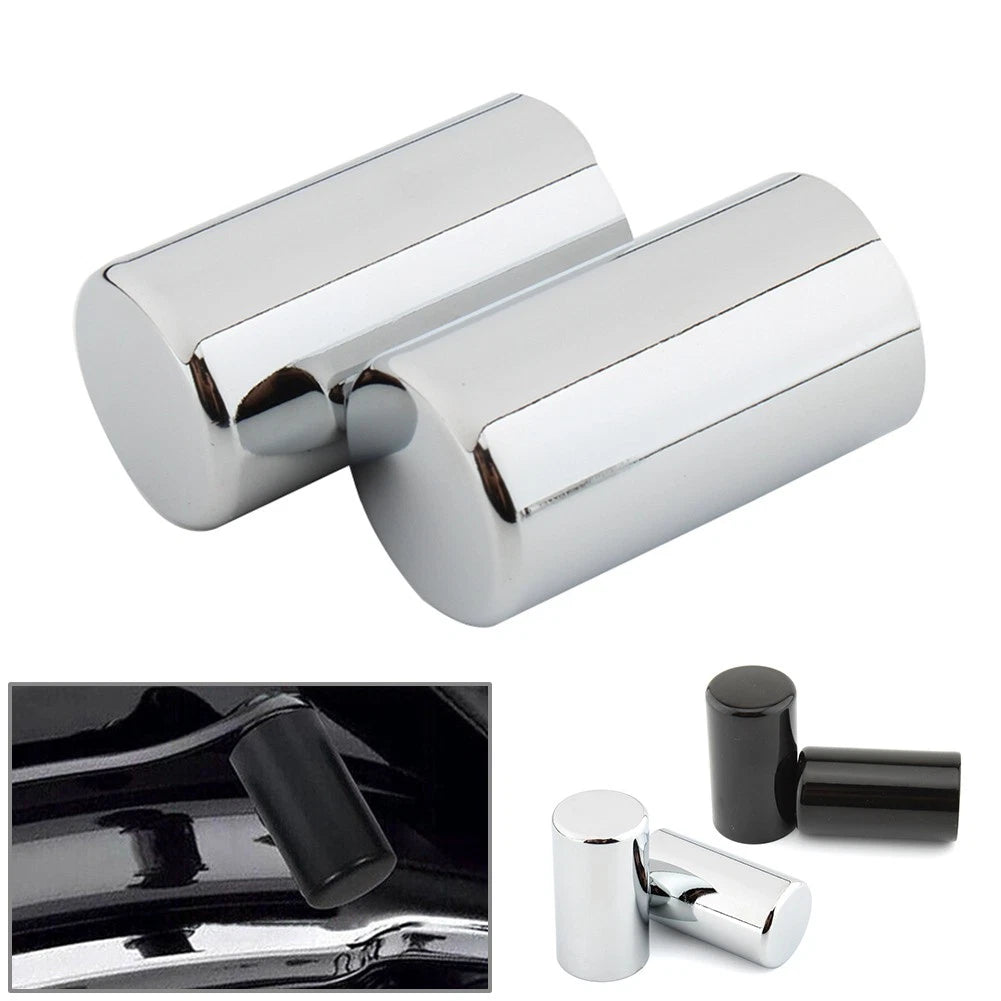 2Pcs Chrome Docking Hardware Point Covers for Harley Touring FLHX (2009–2023)