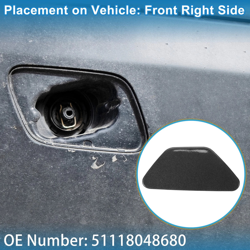 Washer Nozzle Cover Cap Front Right for BMW 528i (2011–2016)