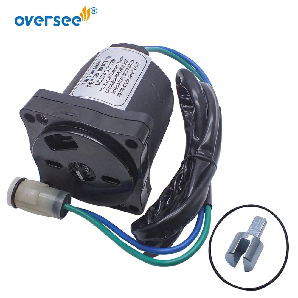 Trim Motor 12V for Suzuki DF70 DF85 DF90 (2003–2004) 38100-87L10 38100-87L00