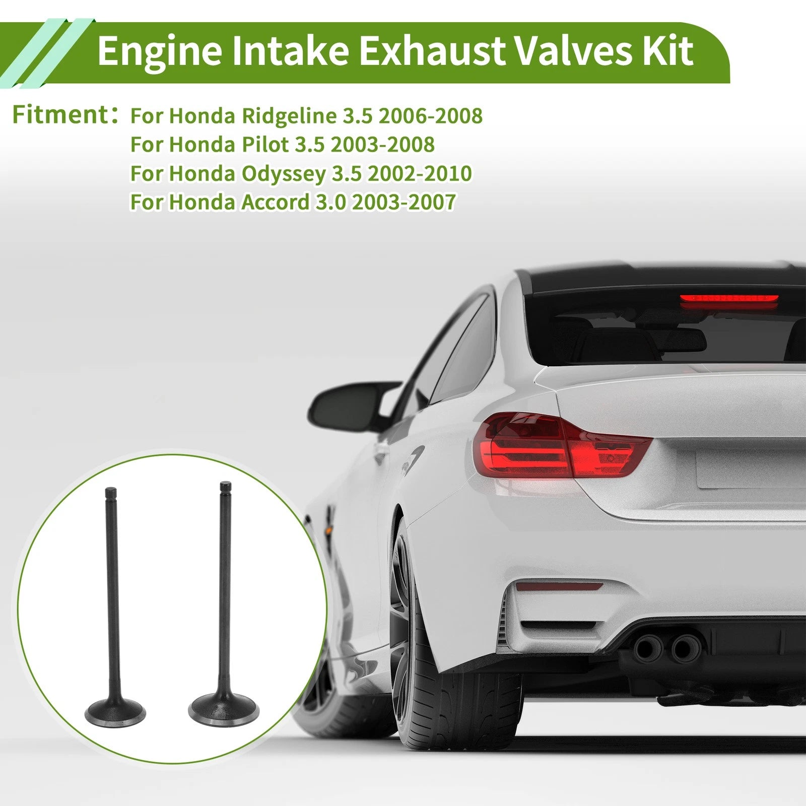 Engine Intake Exhaust Valves Kit for Honda Ridgeline 3.5 (2006–2014)