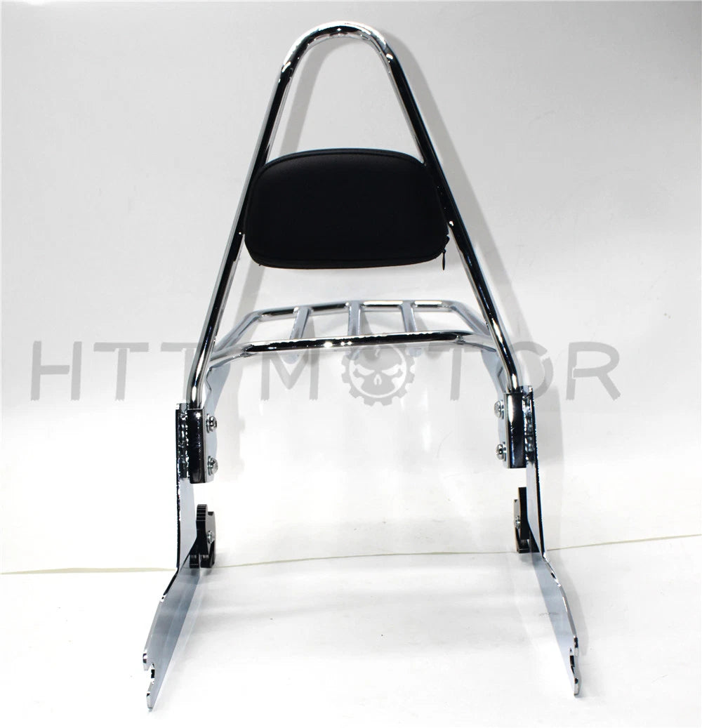Passenger Sissybar Backrest Luggage Rack for Harley Softail (2006–2017)