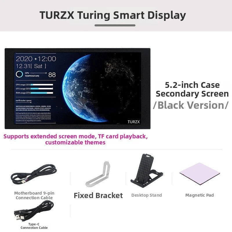 2X 5 Inch IPS Display Portable Monitor for USB Connection