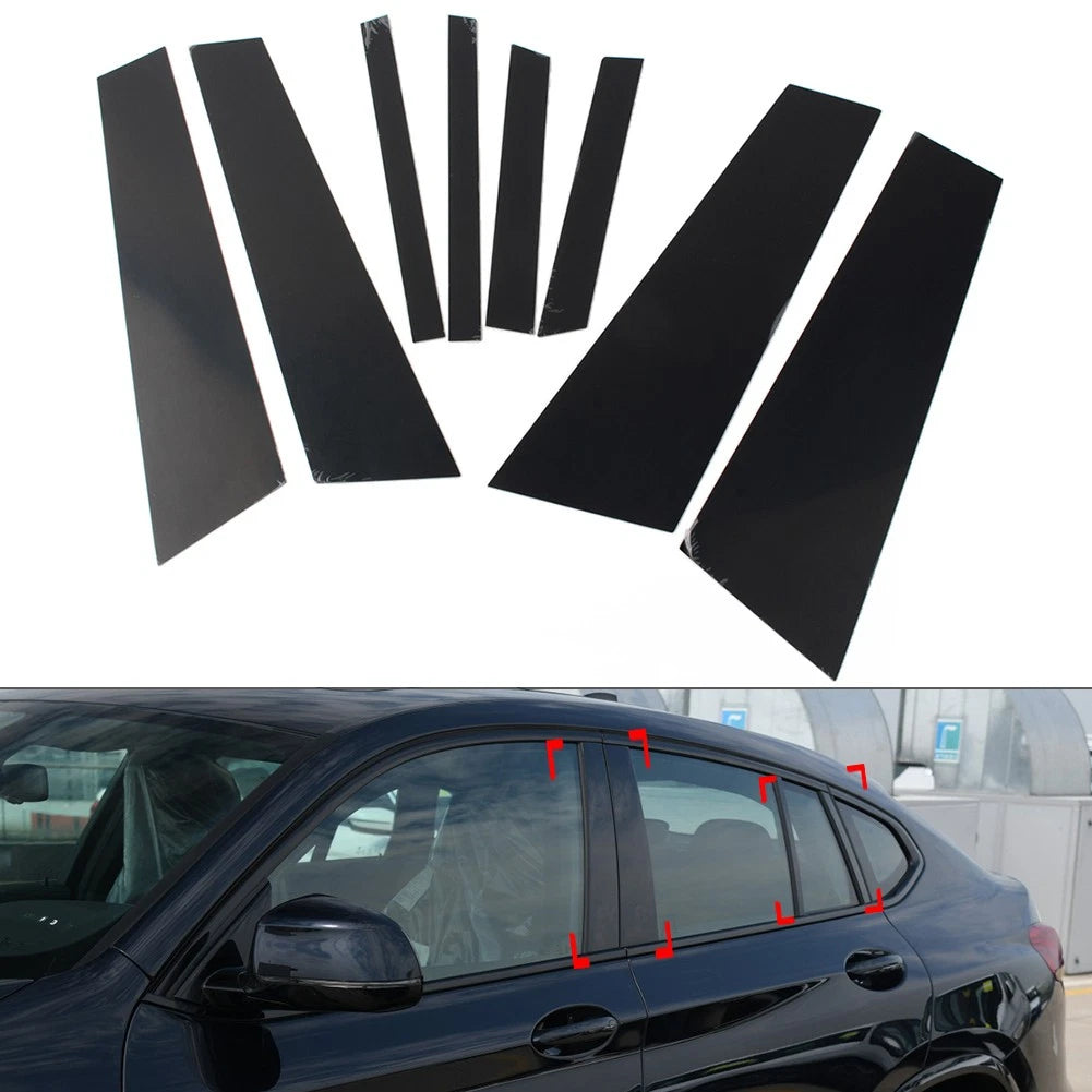 8x B C Pillar Post Trims for BMW X4 G02 (2019–2021)