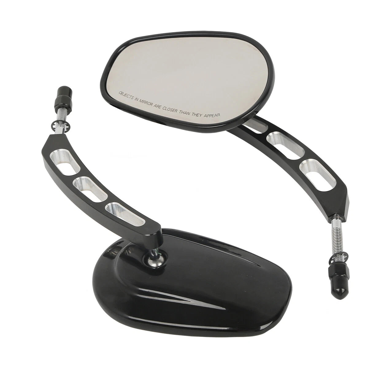 Rear View Mirrors for Harley Softail Slim Dyna FXDF Fat Boy (8mm Thread)
