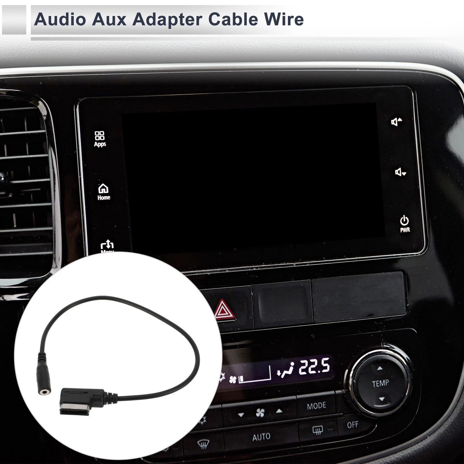Audio Aux Adapter Cable Wire for Mercedes-Benz with MI Port (2008–2016)