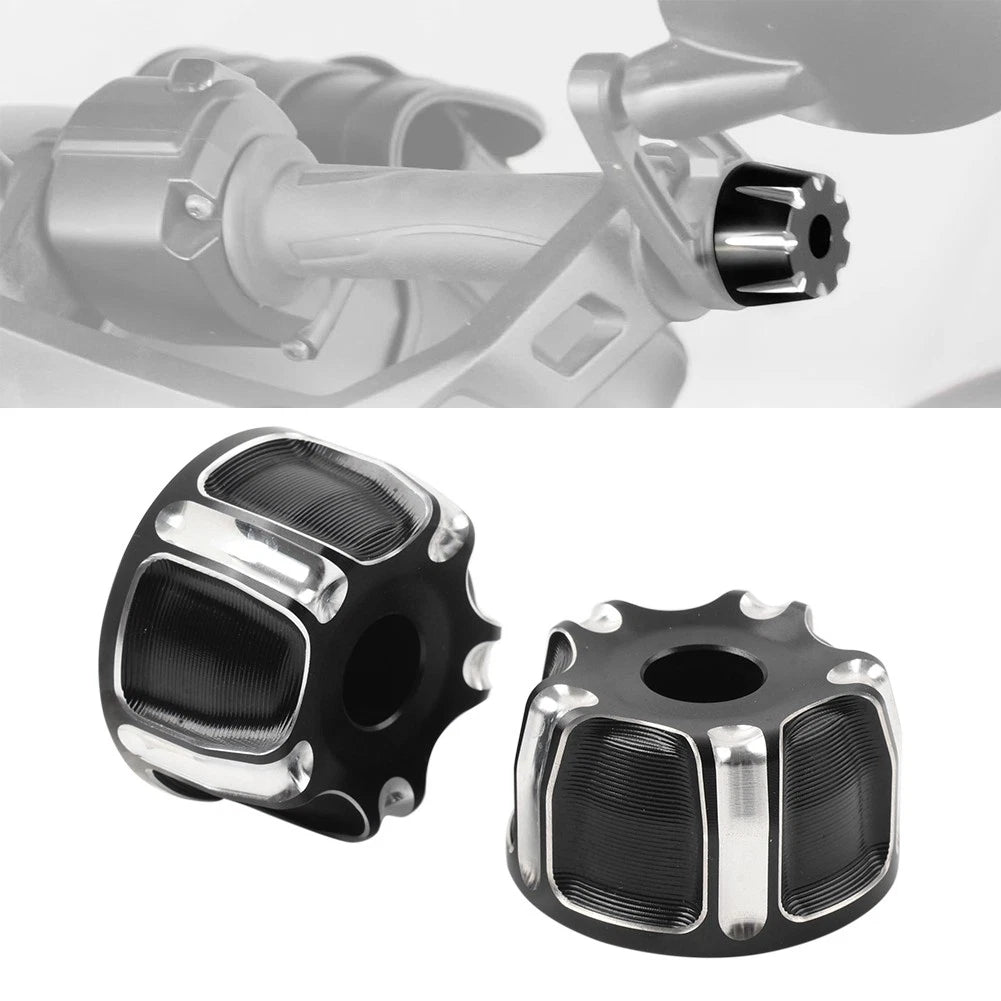 Billet Aluminum Handlebar End Caps for Can Am Ryker 600 900 Rally 2019-25